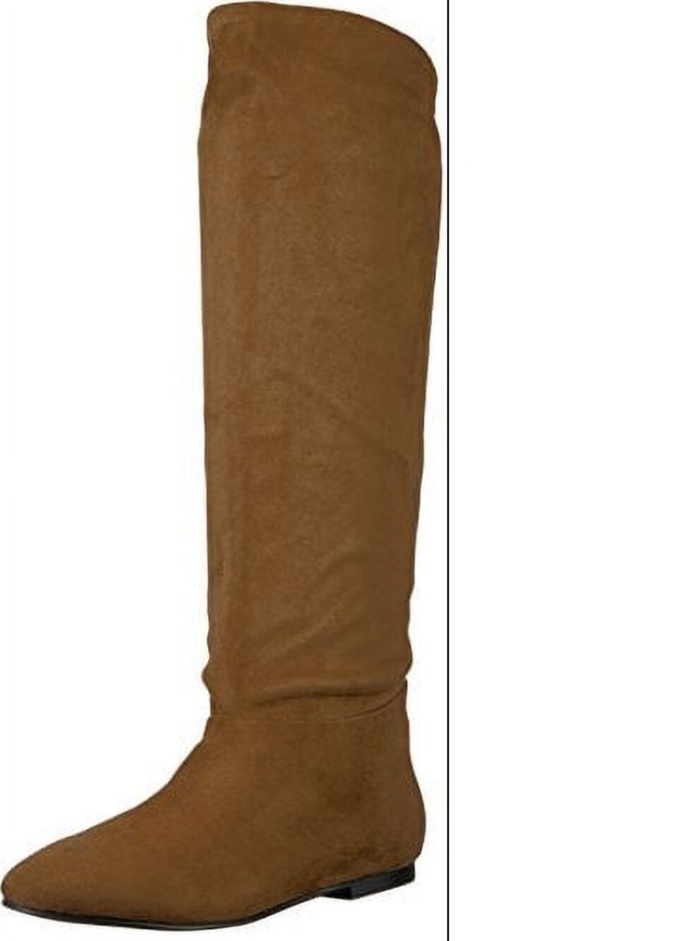 Clarks Indigo Road Waren Tall Boots 7.5 Brown Tan NWT Slouch Western Vegan Suede